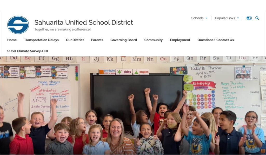 Sahuarita USD website